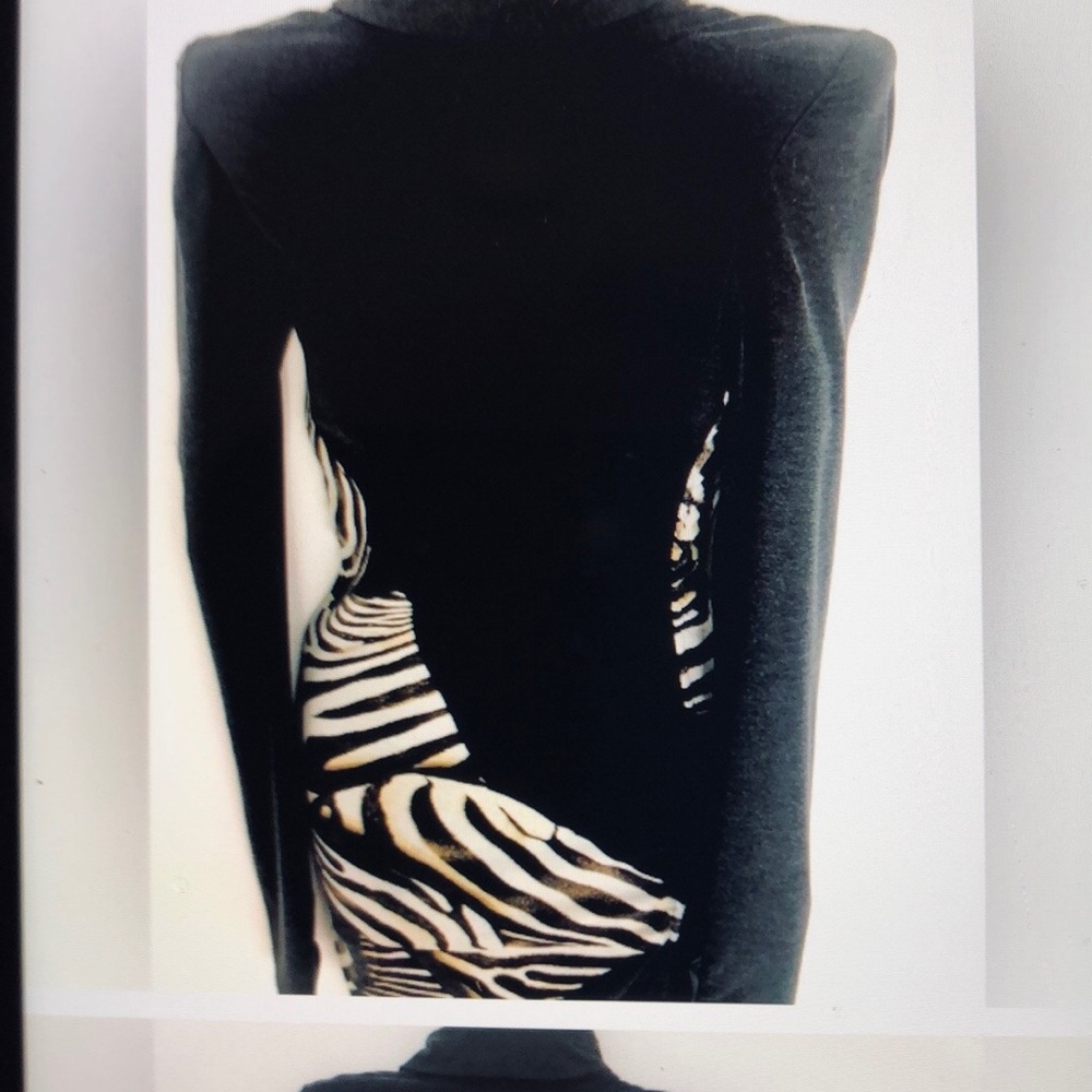 Roberto Cavalli Zebra Print Long Sleeve  Dress. Size 38. - Picture 4 of 12